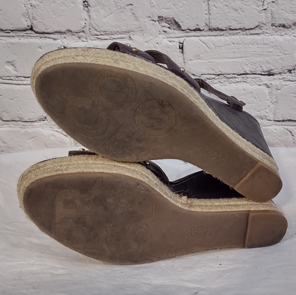 Franco Sarto brown platform sandals - Picture 3 of 6